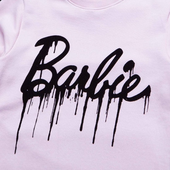 ✨HP!✨ ⏰ Eleven Paris x Barbie Women Barbie Drip Canubie Sweater in Pink - Picture 3 of 4